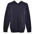 Pullover Long Sleeve Pulloverno Best Selling Rolled Edge V Neck Pullover Fancy Armwhole Long Sleeve Men's Basic Pullover