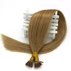 Hair Extensions 14-24inch 1g/s 50strands Pre Bonded Glue Stick/I Tip Real Human Hair Extensions