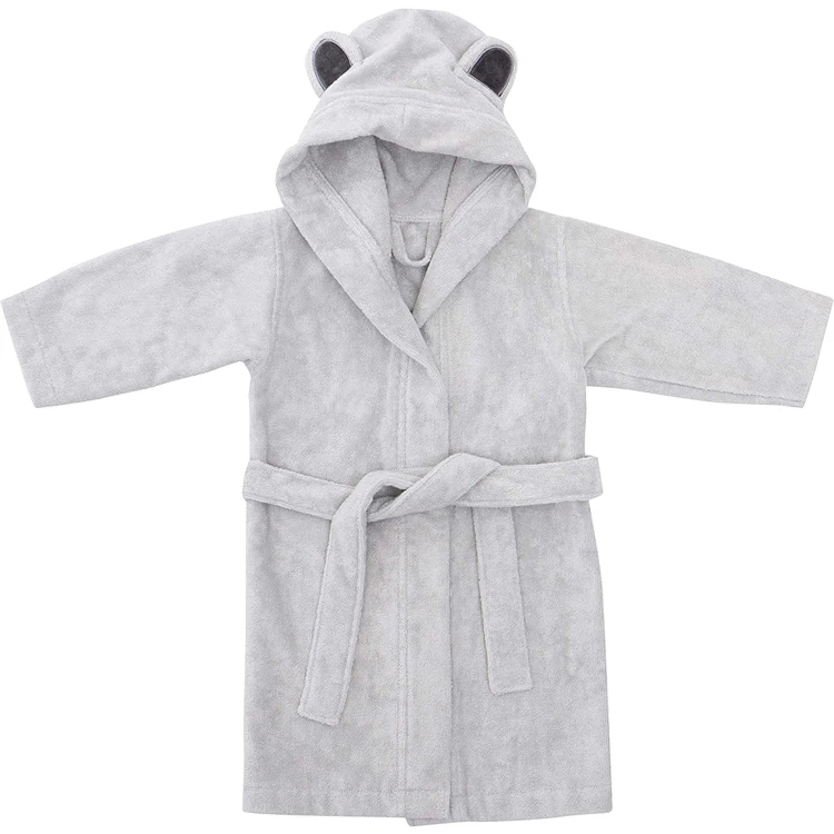 personalised kids animal bathrobe cotton bamboo children bathrobe