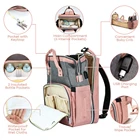 Baby Diaper Bag Multifunctional Large-capacity Backpack Portable Crib Mother Baby Diaper Bag