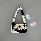 Purse Women Faux Fur Bag Ladies Milk Shoulder Bag Cute Mini Wallet Girl Purse Handbag Women