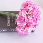Hydrangea Artificial JMHG1008-27CM-D21 10 Head Cheap China Artificial Silk Hydrangea Bunches Without Leaf