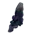 Rainbow Select Superior Quality Crystal Crafts Natural Rainbow Fluorite Hand Carved Butterfly Fairy