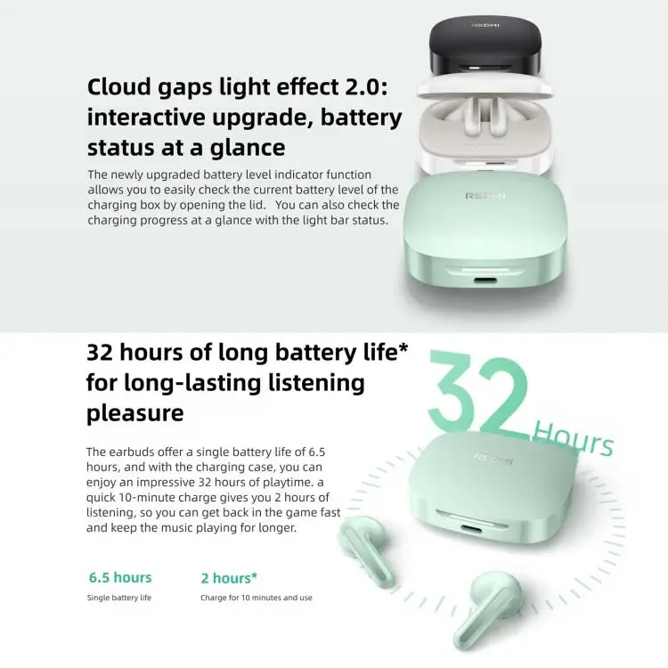 Xiaomi Headset Headphone Original REDMI Buds 7S Semi-in-Ear Active Noise Cancelling True Wireless Earphones