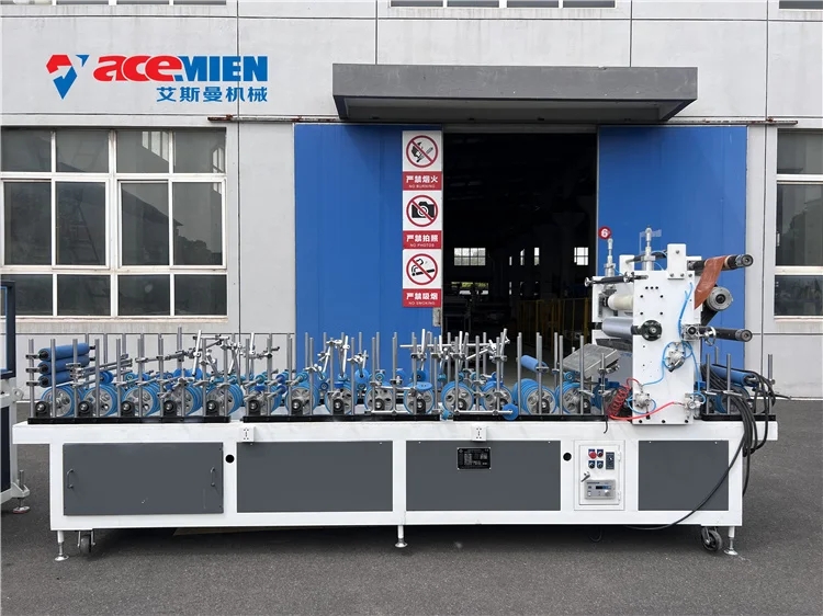 Home interior decoration pvc wpc wall panel extrusion production line Wood Plastic Composite making machine 4