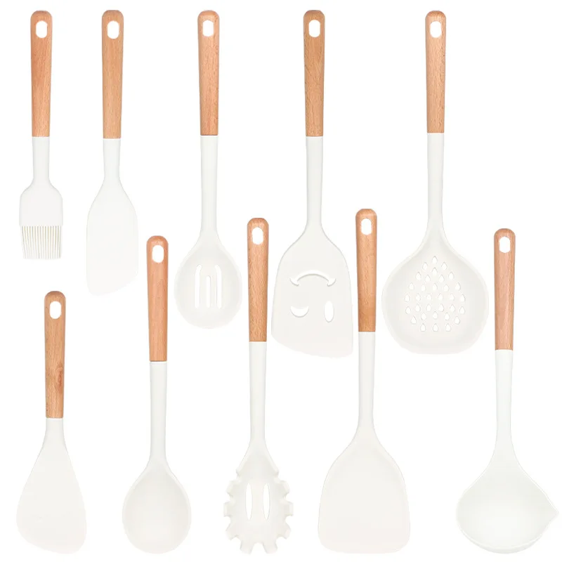 Kitchen Silicone Accessories High Quality Silicone Slotted Turner Kitchen Accessories Utensils Set