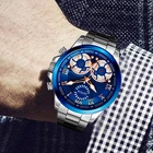 Watches Professional Manufacturer Luminous Multifunction Chronograph Men's Watches With Stainless Steel Strap
