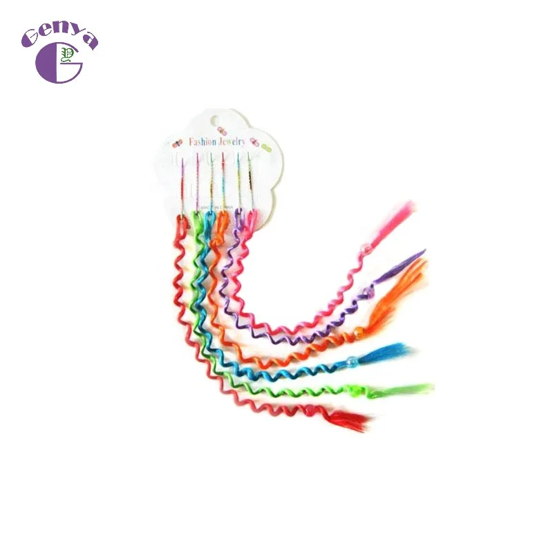 Cheap Children Curly Clip In Hair Extensions Braided Hair Extensions With  Beads In Blue,Orange,Fuchsia,Purple,Pink,Yellow - Buy Kids Curly Hair  Extensions,Curly Hair Braids,Kinky Curly Clip In Hair Extensions Product on  