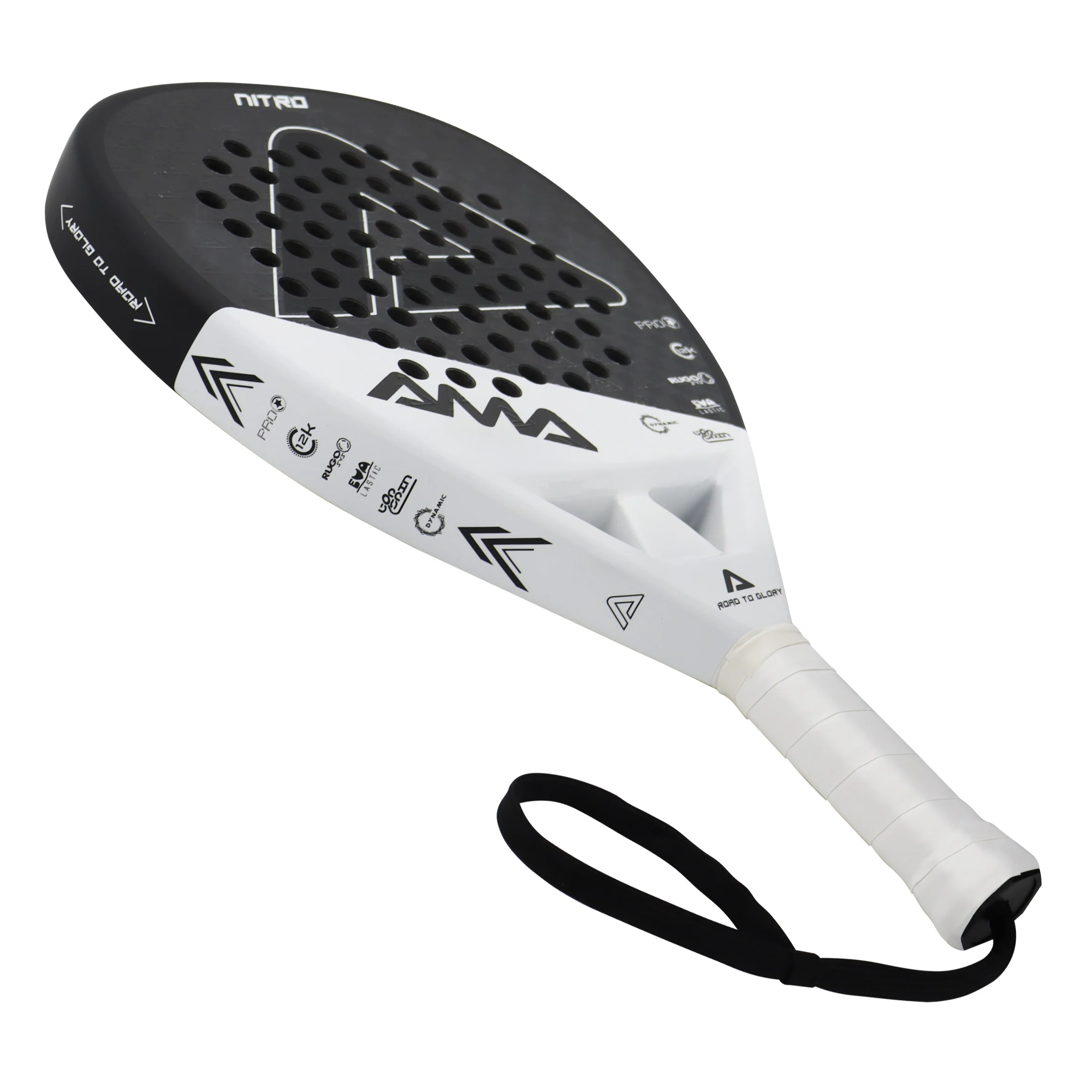 Ama Sport Custom Logo Palas De Padel 3k 12k 18k Carbon Fiber Paddle