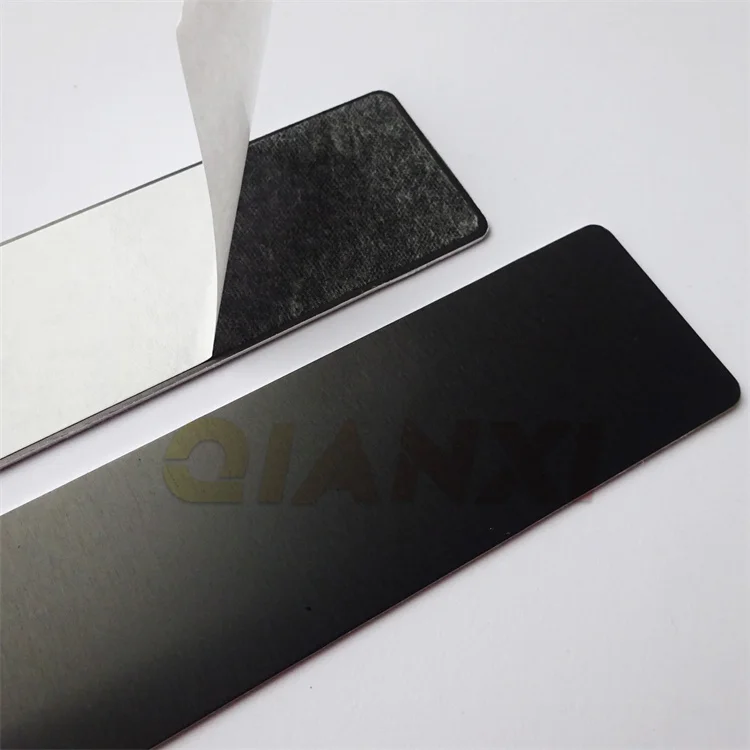 product self adhesive aluminum name plates sign anodised metal nameplate tags anodized aluminium labels291-5