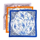 Square Scarf Square Wholesale Ready To Ship Wensli 100 Silk Twill Digital Printing Square Women Scarf