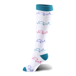 Hot sale sleeve workout running 20-30 mmgh athletic sock nurse medical compression socks