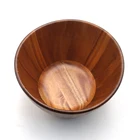 Bowl Hand Bowl Large Acacia Wood Fruits Or Salads Serving Bowl With 2 Salad Hand