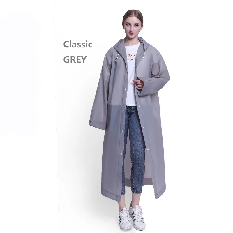 Safety Rain Suit Grey Color Raincoat 