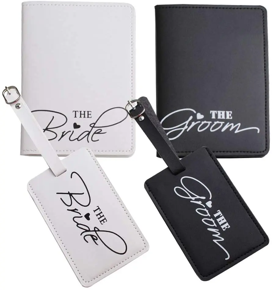 Mr & Mrs passport covers Luggage Tags Wedding Valentines Newly Weds present 
