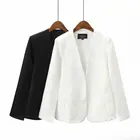 Jacket Suit 2021 New Fashion Split Design Blazer Cape Jacket White Black Formal Coats Women Suit Jacket