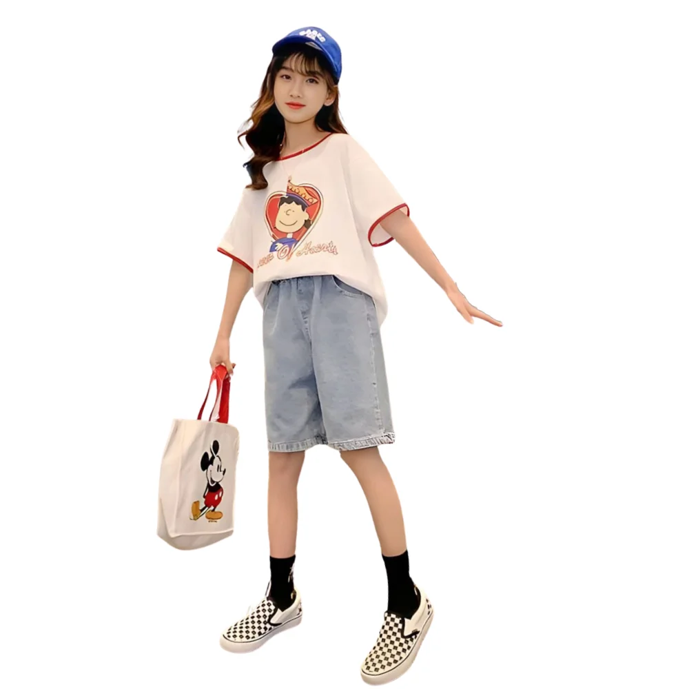 Attractive Stylish Fashion Wear Girls Clothing Sets New Design Baby For All Season Wearable Pants T Shirts Wholesale Price 2023