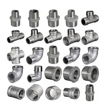 Factory Free Sample Line Fitting Stainless Steel Pipe Nipple Irrigation Fittings Mech Galvanized Steel Pipe Fitting in China