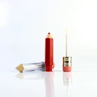 Liquid New Design 5ml Clear Lipgloss Wand Tubes Pencil Shaped 5ml Red Liquid Lipstick Tube