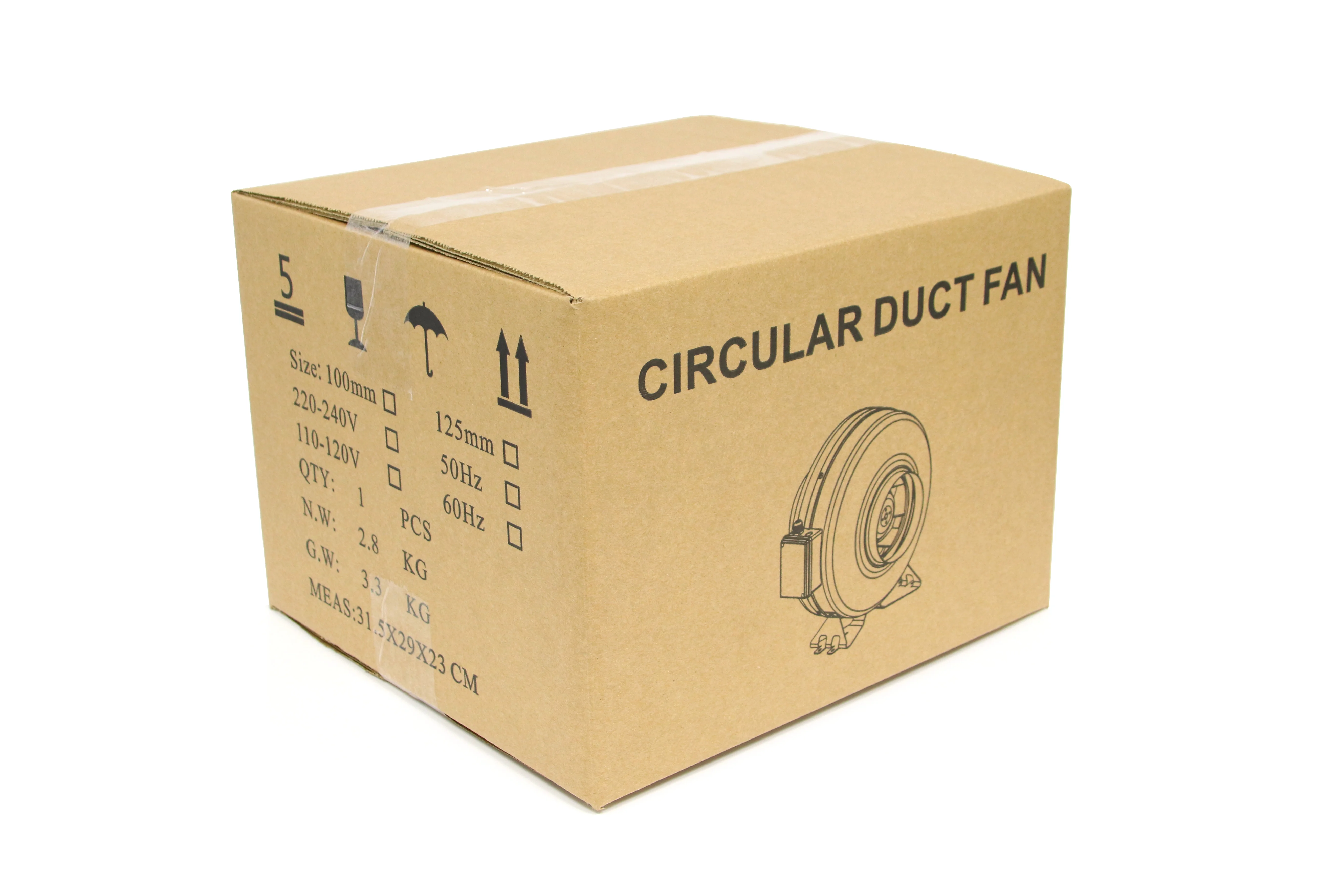 Inline Duct Fans, 100~240V, 166m³ - detail 20
