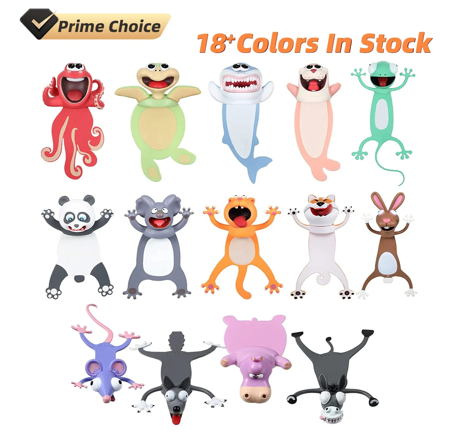 3d Animal Cartoon Cute Squashed Animals Funny Interesting Creative Gifts  Novel Bookmarks For Kids Students Bookworm Book Lovers - Buy 3d Animal  Cartoon Cute Squashed Animals Funny Interesting Creative Gifts Novel  Bookmarks