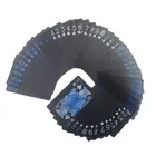Poker Black 68 New Waterproof PVC Plastic Playing Cards Trend 54pcs Deck Poker Classic Tricks Tool Pure Black Box-packed