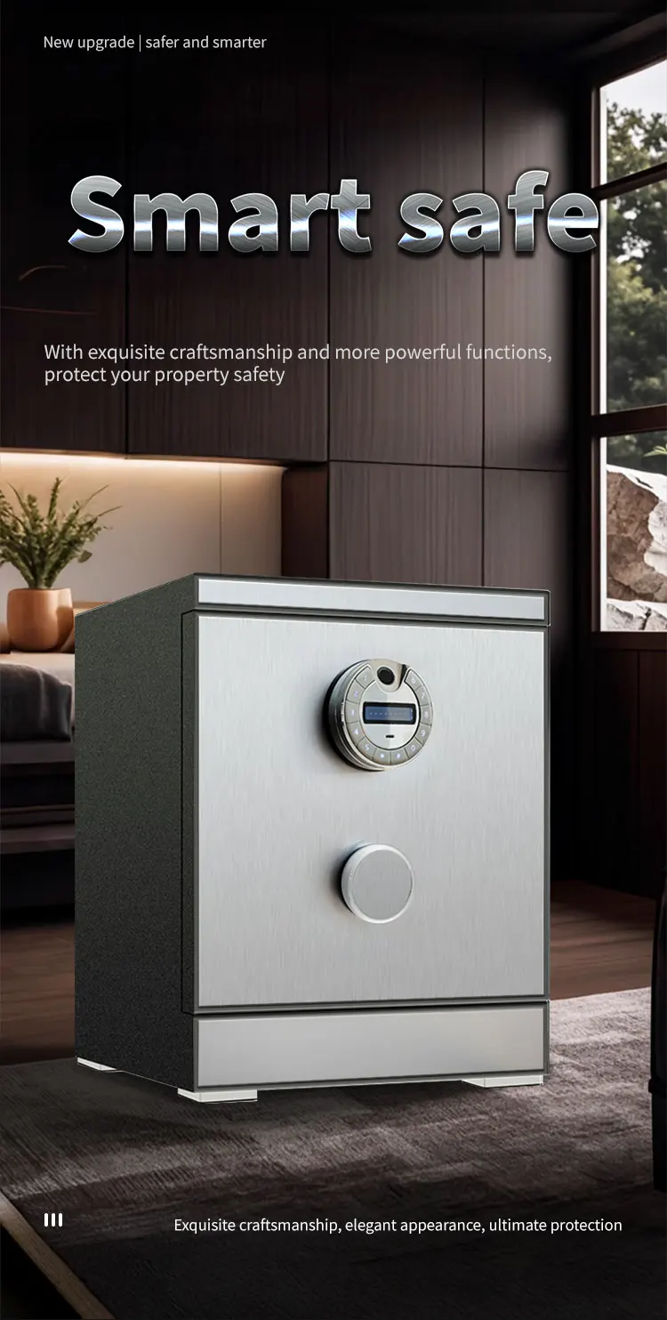 CEQSAFE Best Selling Luxury Steel TUYA APP WIFI Safe Box with Digital Lock Anti-Theft Safety Box manufacture
