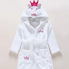 Kids Custom Clothing Shark Sleepwear Girl Kids Soft Baby Robe Hoodies Children Cartoon Bathrobe