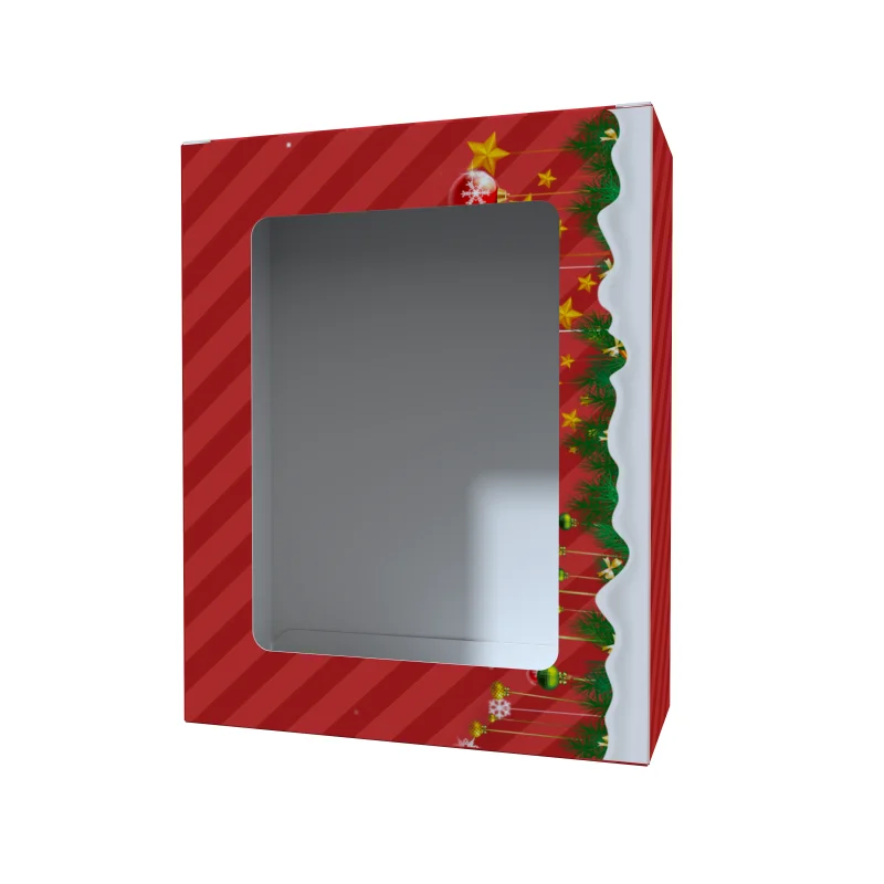 product christmas paper box with window handle candy box soap candle cookie candy little gift packaging party favors decor-4