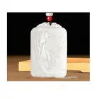 Stone Pendant Hand Carved Stone Guanyin Bodhisattva Finely Crafted Necklace Jade Pendant