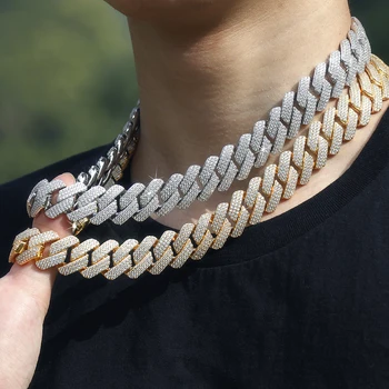 400g black thick corrente mini 14k white gold solid 20mm pure jewellery big heavy brass cuban link chain with necklace