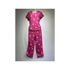 Cotton Pajamas Plus Size Solid Color Cotton Pajamas Short Sleeves Long Pants Women's Sleepwear