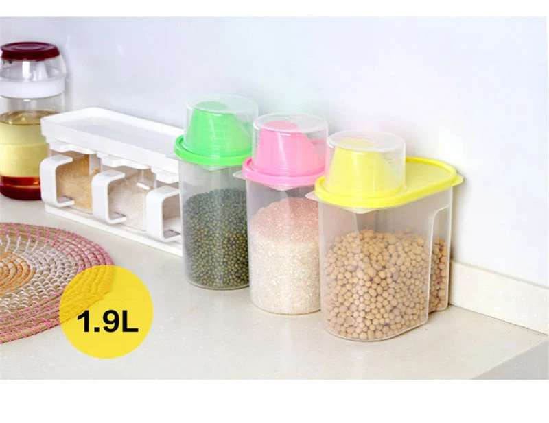2.5l Plastic Whole Grains Storage Box Kitchen Miscellaneous Grains Rice