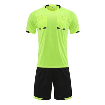 2024 Hot sale Referee Soccer Uniforms Men Football Referee Jersey Set Short Sleeve Soccer or Basketball Referee Uniform