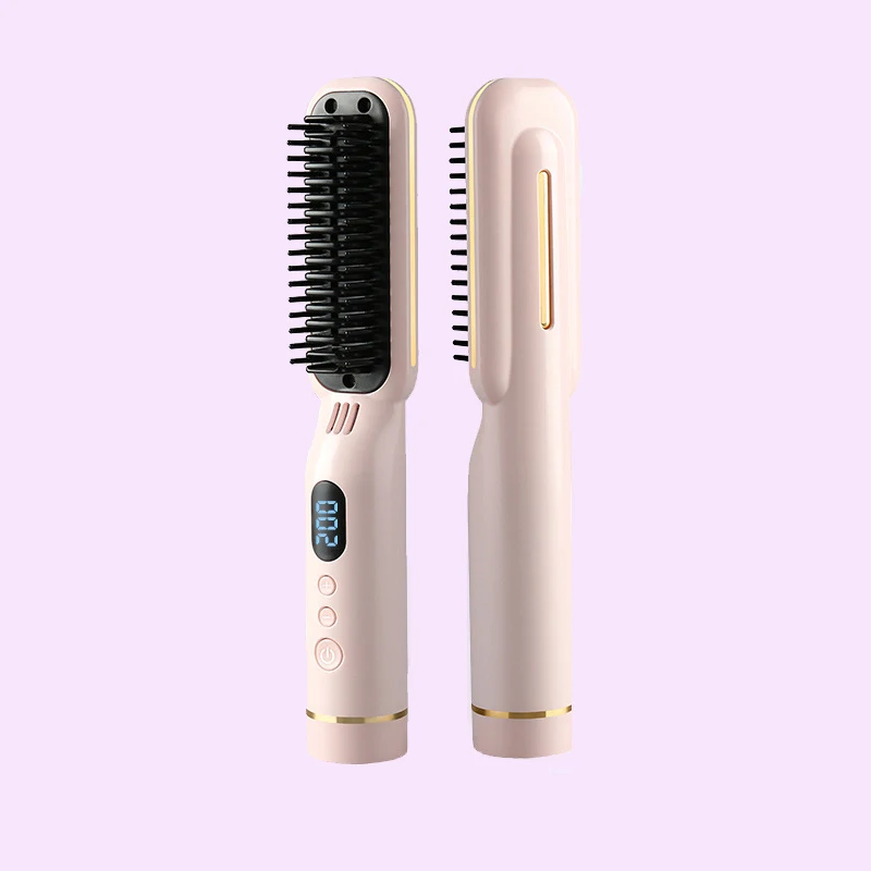 Negative Ion Hair Straightener Styling Comb Hot Hair Straightener Brush Hair Straightening