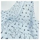 Fabric Custom Design All Over Floral Chiffon Flowers Embroidered Georgette Fabric