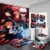 Digital printed shower curtain Waterproof cartoon anime perforation-free Four piece Bathroom Set