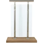 Glass High Quality Easy Installation DIY Glass Railing System Stairs Stainless Steel Balustrade System For Balcony