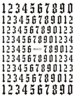 Nail Stickers Art WG623-625 New Number Nail Stickers Nail Art Stickers For Nail Decoration