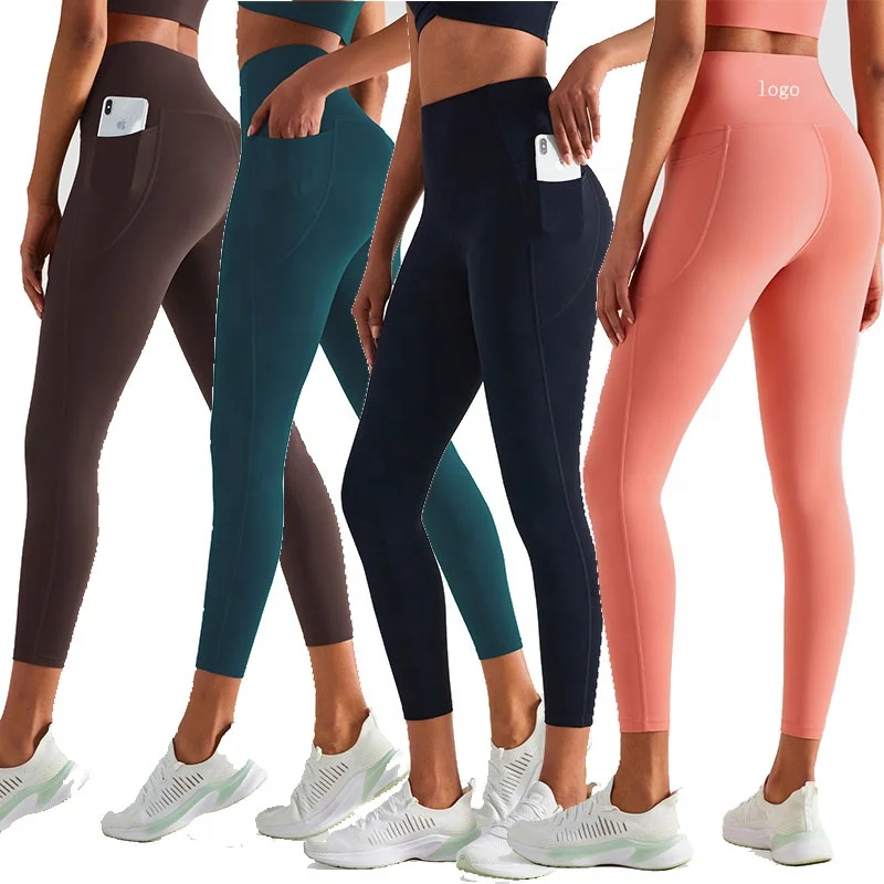 High Quality Yoga Leggings Eco-friendly Recycled Fabric Fitness Gym Sportswear Women Workout Clothes Active Sports Yoga Pants