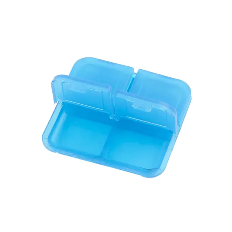 Unionpromo Mini Pill box 4 Compartments plastic pill box pocket size pill box transparent plastic case