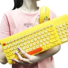 Keyboard And Mouse 2.4g Wireless Best Cheap Korea Japan Matcha/Yellow/Pink Slim 2.4G Combo Wireless Mouse And Keyboard