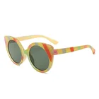 2021 New Big Frame Sunglasses Men Cat Eye Fashion Sunglasses Trend Brand Women Rainbow Color Frame Eyeglass