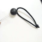 Cords Cords Black Elastic Loop Braided String Cords With Plastic Ends Bungee Ball