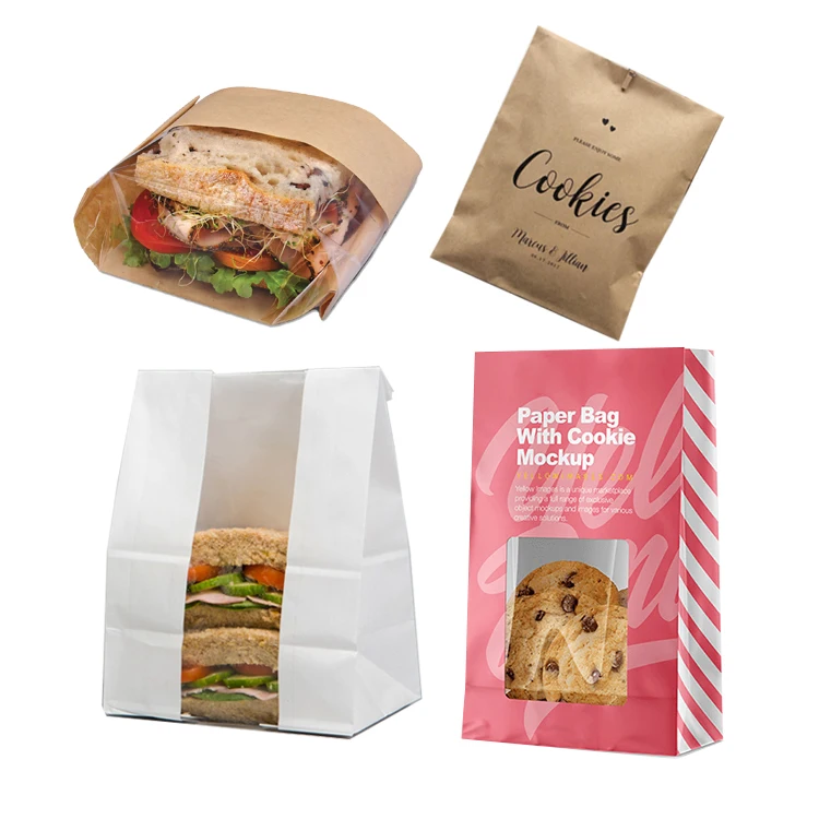 Custom Logo Printed Wax Paper Grease Proof Sandwich Paper – Fastfoodpak