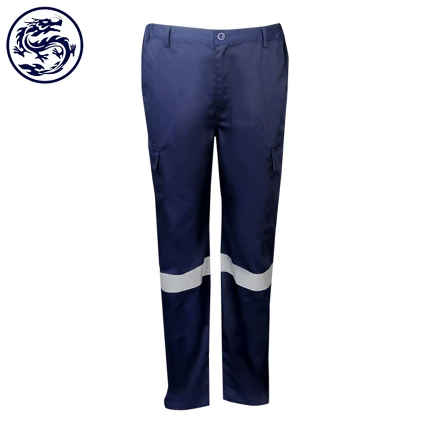 100 cotton navy blue work pants