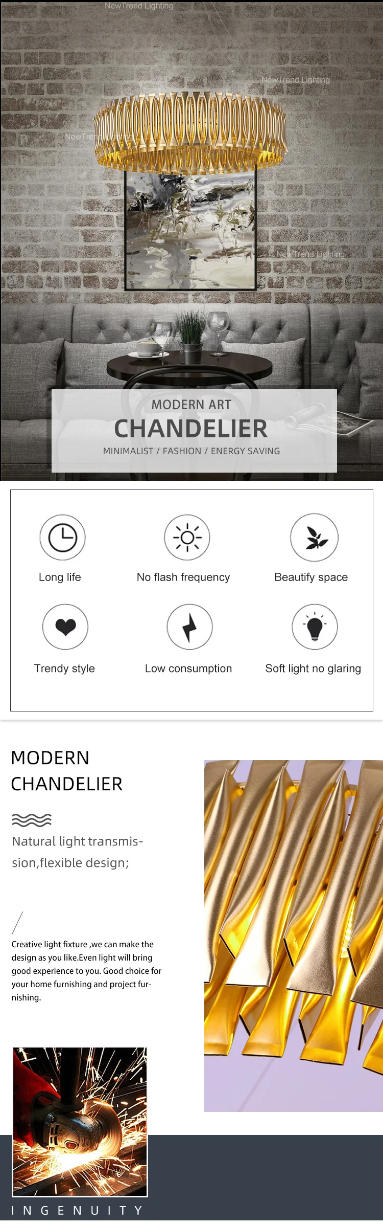 cpl 172 professional manufacturer custom indoor decoration living room dining room lobby luxury led wall lamp -0