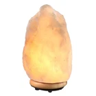 Salt 2-3kg Usb Dimmer Switch Wooden Base Decoration Pakistan Natural Crystal Rock Pink Himalayan Salt Lamp
