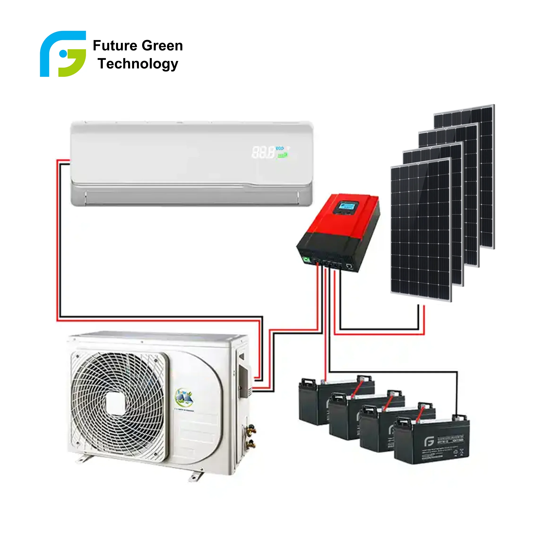 9000 12000 18000 24000 Btu Ac Solar Powered Air Conditioner Off Grid