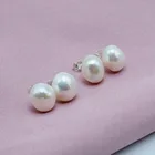 Earring Women Hot Sale Baroque Shape Natural Freshwaterwater Pearl Earrings Women